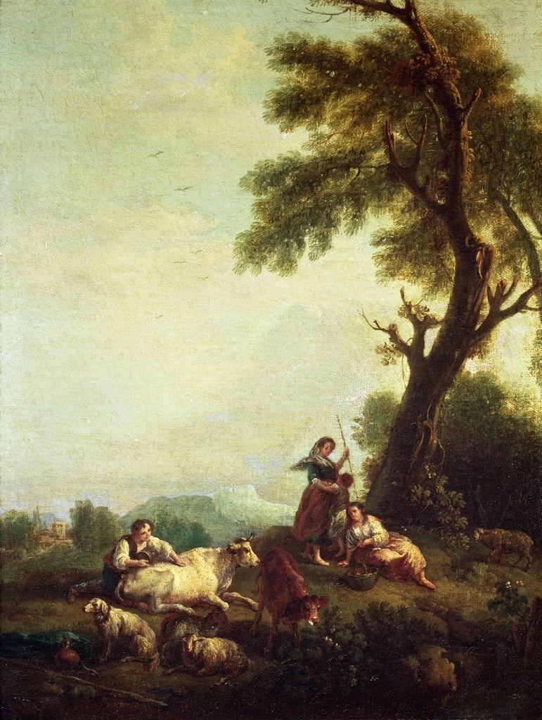 Paesaggio con contadini - Musee Calvet, Avignon